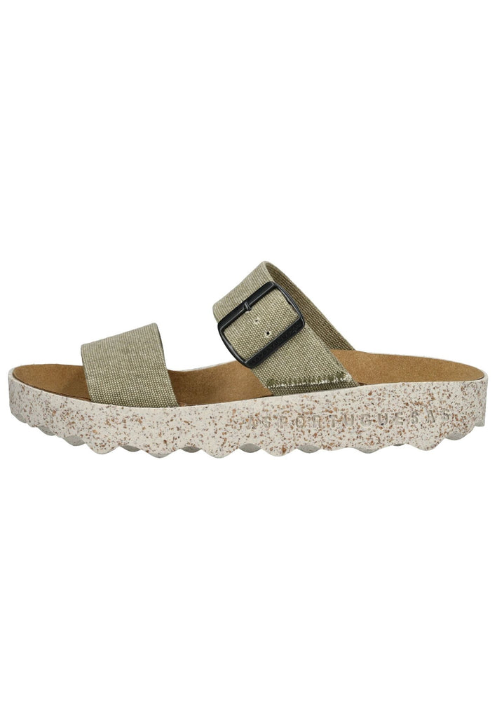 ASPORTUGUESAS Pantoletten Baumwolle Khaki