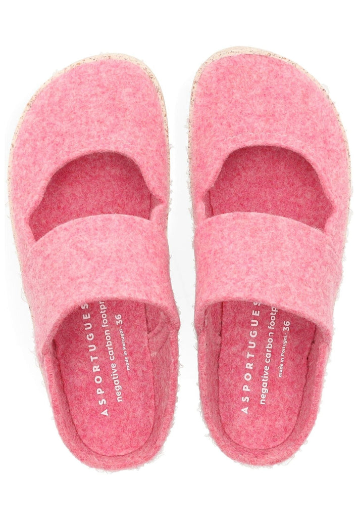 ASPORTUGUESAS Pantoletten Filz Pink