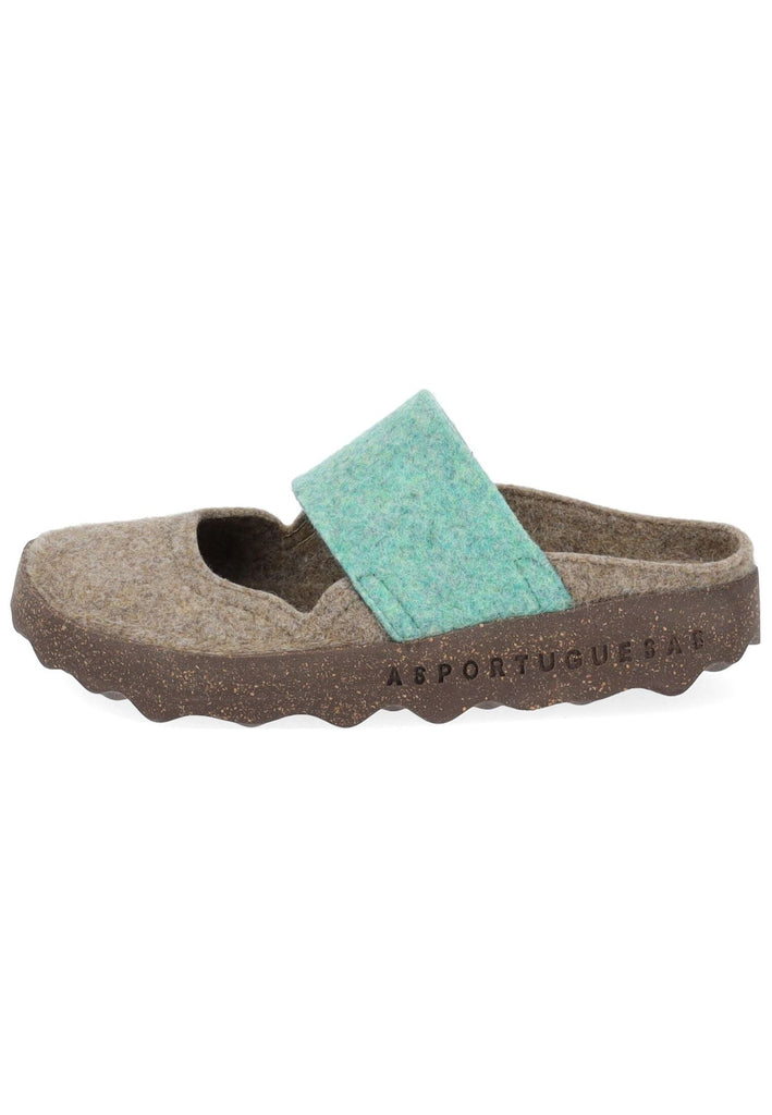 ASPORTUGUESAS Pantoletten Filz Taupe