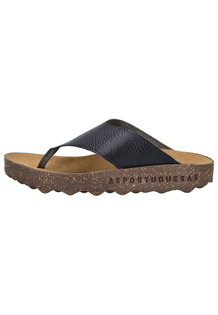 ASPORTUGUESAS Pantoletten Leder Navy
