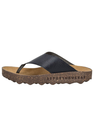 ASPORTUGUESAS Pantoletten Leder Navy