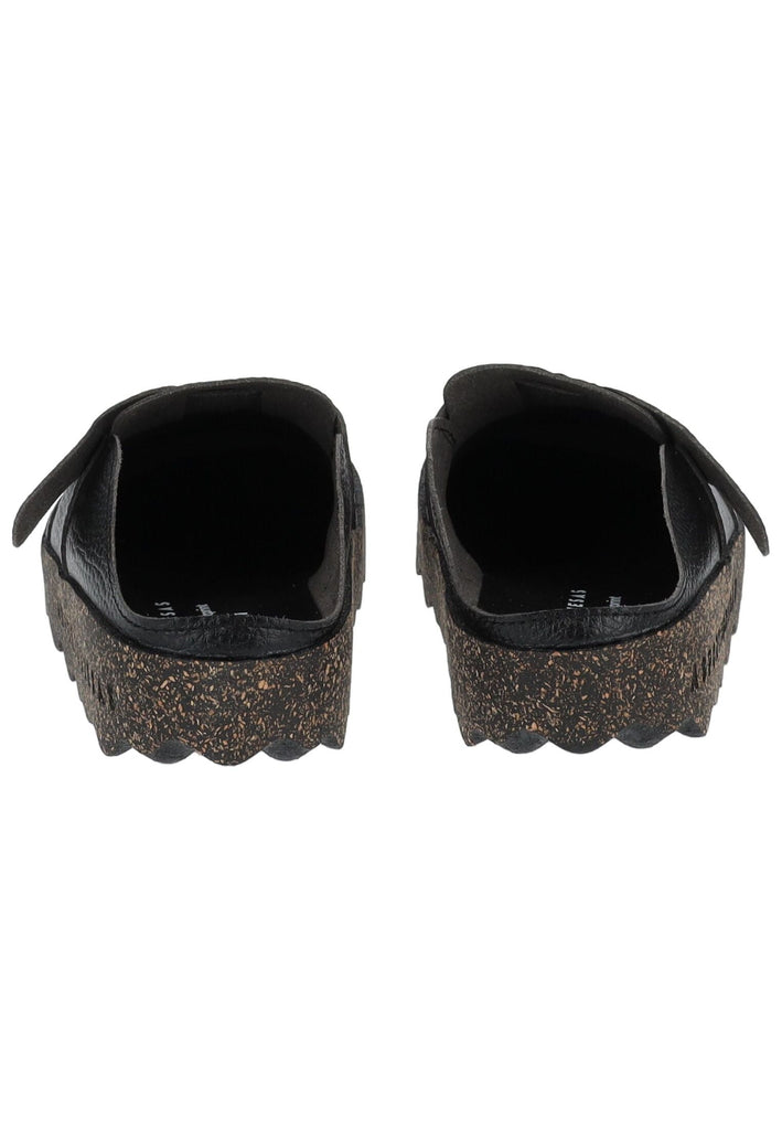 ASPORTUGUESAS Pantoletten Leder Schwarz