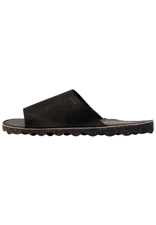 ASPORTUGUESAS Pantoletten Lederimitat Black