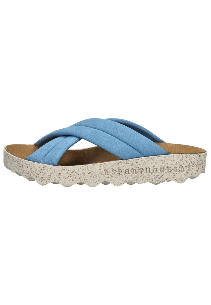 ASPORTUGUESAS Pantoletten Lederimitat Denim