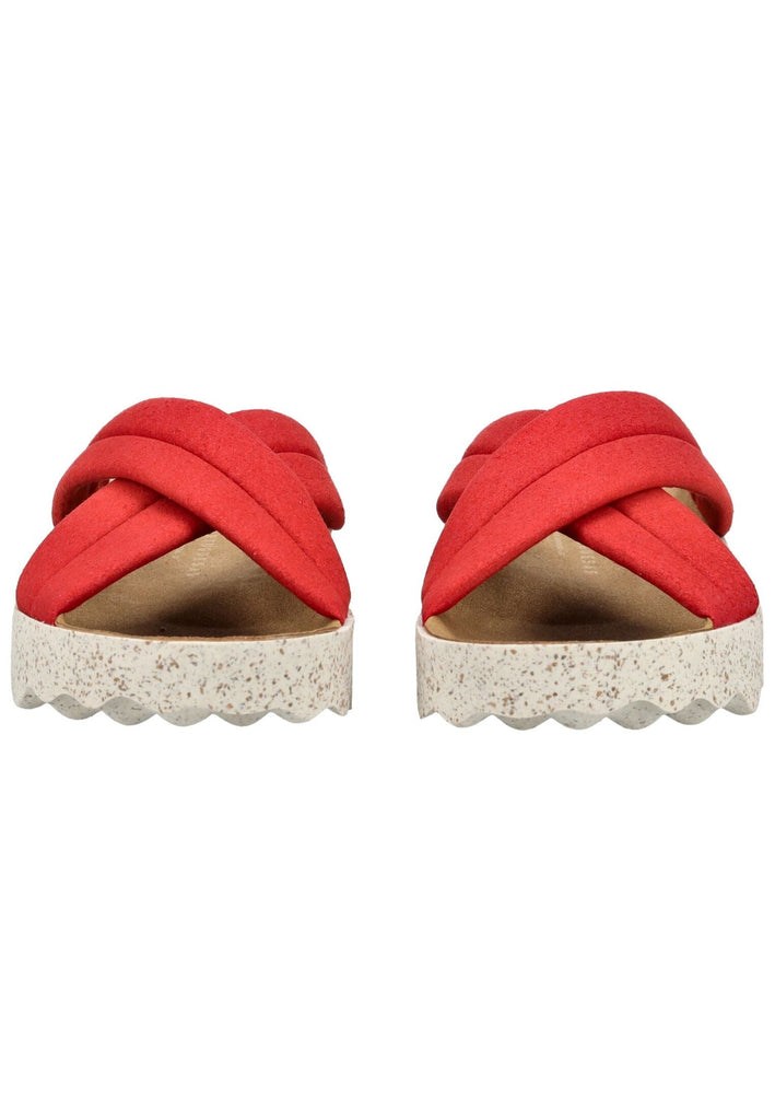 ASPORTUGUESAS Pantoletten Lederimitat Rot