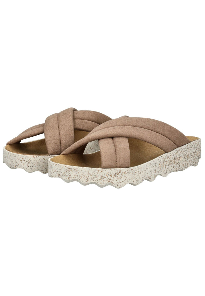 ASPORTUGUESAS Pantoletten Lederimitat Toffee