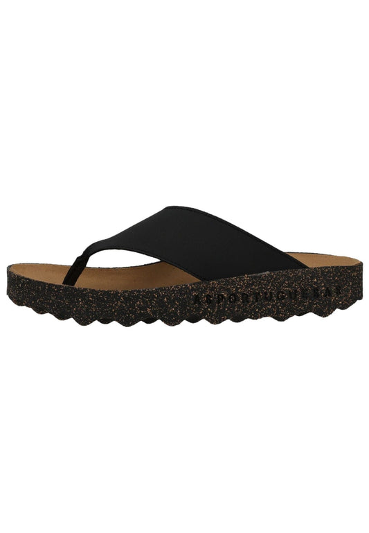 ASPORTUGUESAS Pantoletten Nubukleder/Textil Black