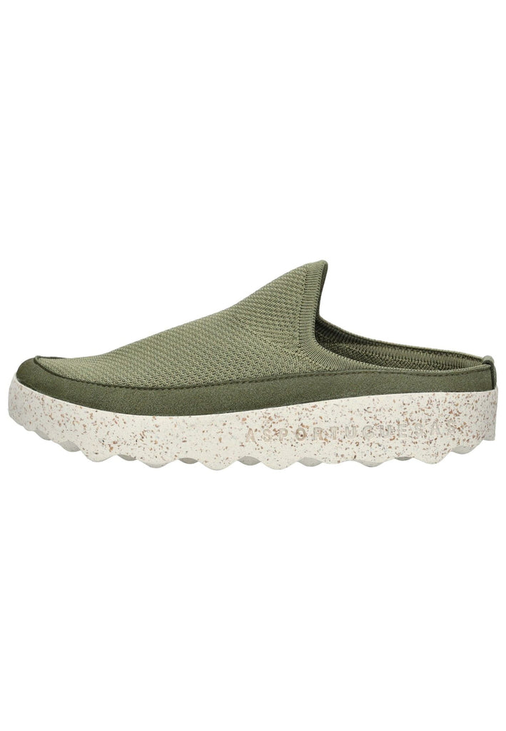 ASPORTUGUESAS Pantoletten Textil Olive