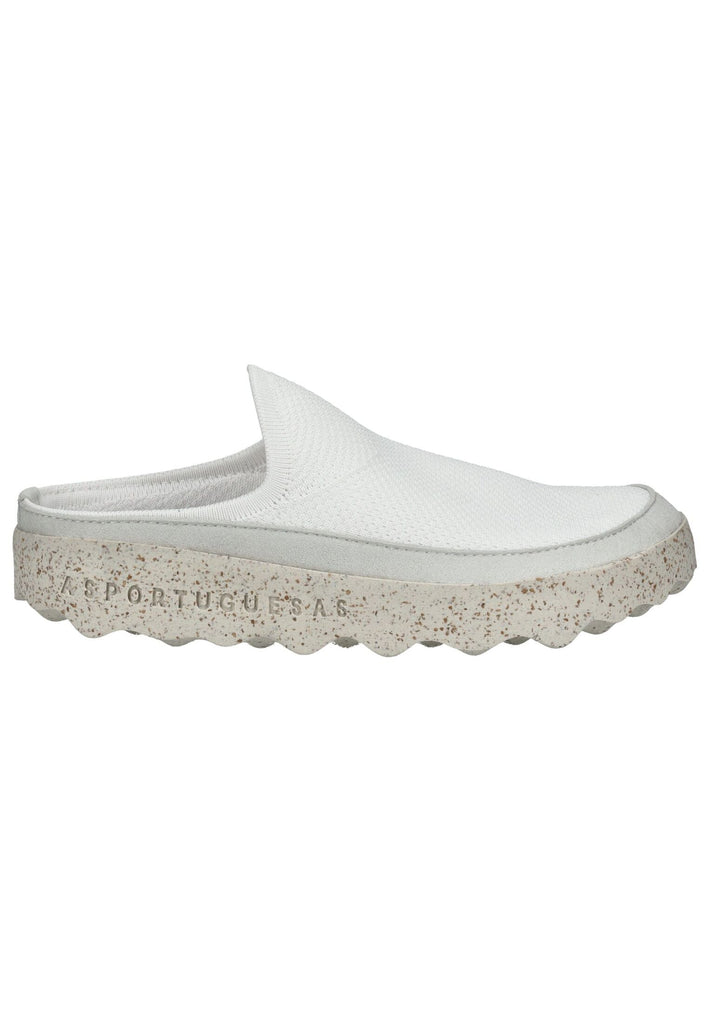 ASPORTUGUESAS Pantoletten Textil Weiß