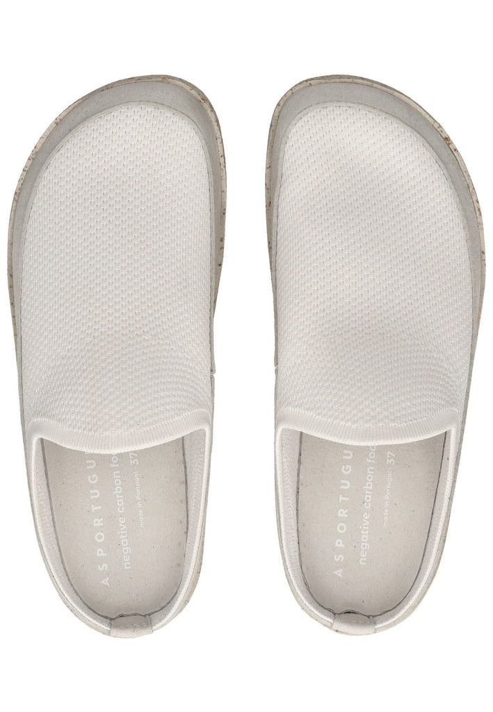ASPORTUGUESAS Pantoletten Textil Weiß