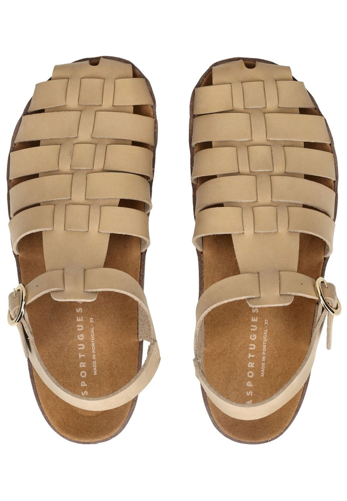 ASPORTUGUESAS Sandalen Lederimitat Beige