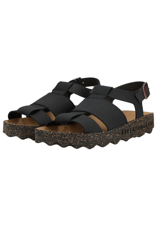 ASPORTUGUESAS Sandalen Lederimitat Black