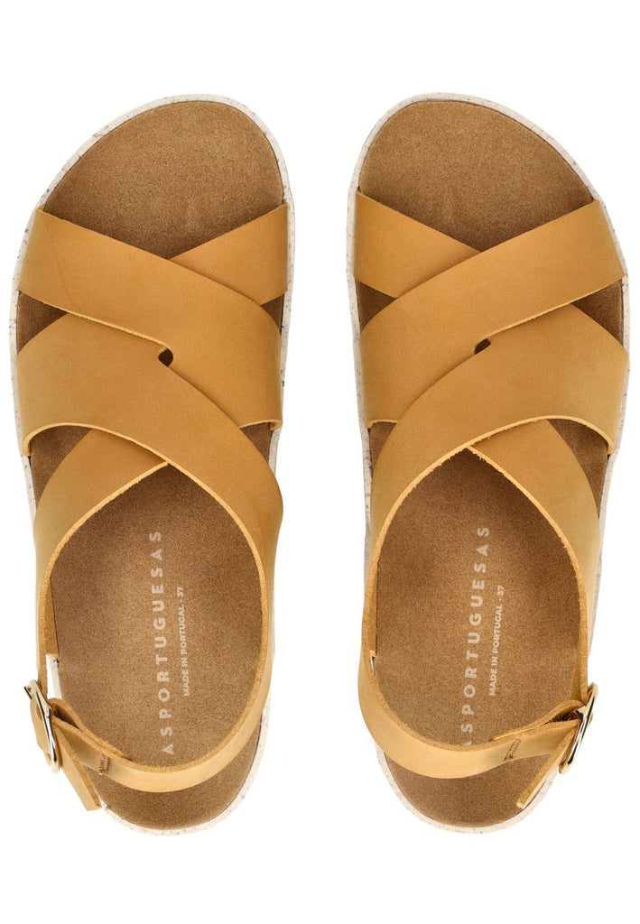 ASPORTUGUESAS Sandalen Lederimitat Camel