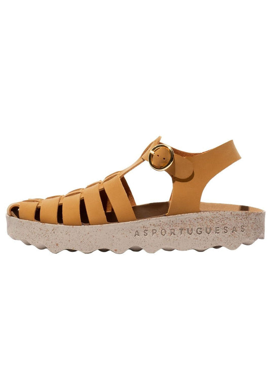 ASPORTUGUESAS Sandalen Lederimitat Camel
