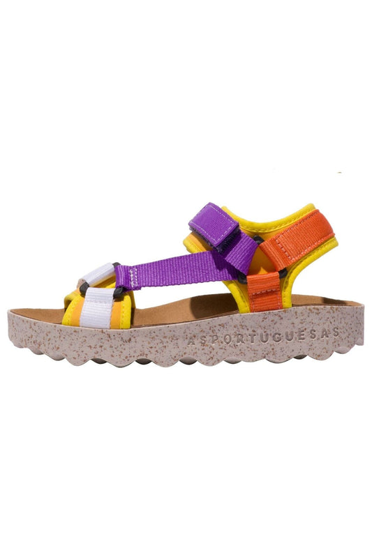 ASPORTUGUESAS Sandalen Lederimitat Gelb