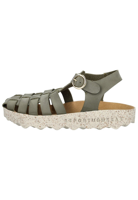 ASPORTUGUESAS Sandalen Lederimitat Khaki