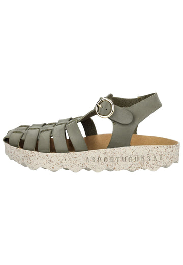 ASPORTUGUESAS Sandalen Lederimitat Khaki