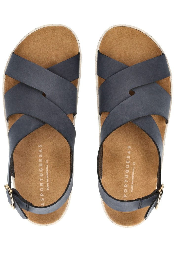 ASPORTUGUESAS Sandalen Lederimitat Navy