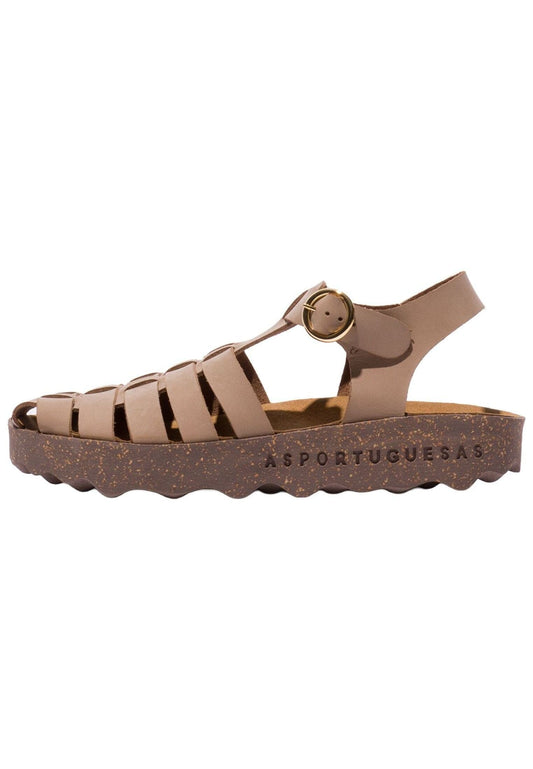 ASPORTUGUESAS Sandalen Lederimitat Sand