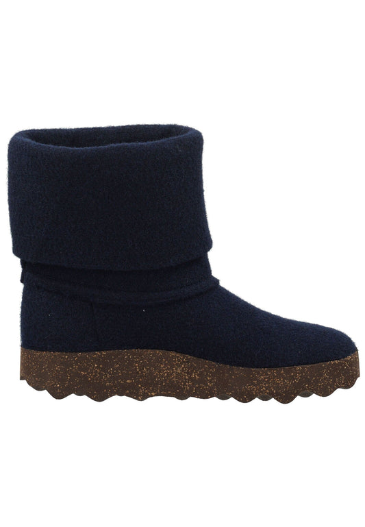 ASPORTUGUESAS Stiefelette Filz Dunkelblau