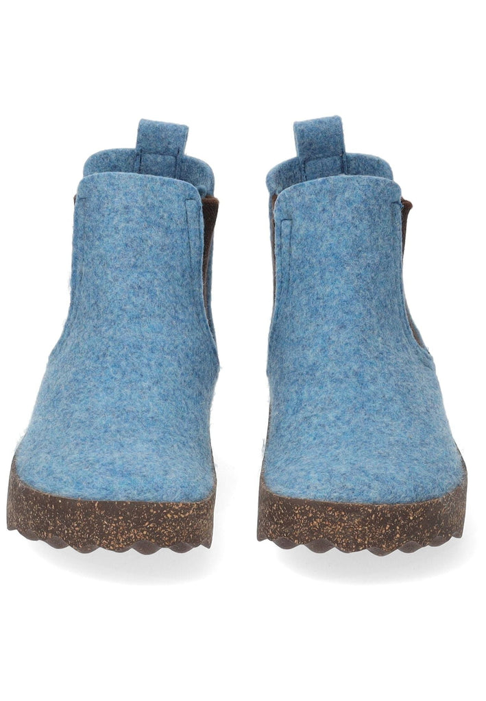 ASPORTUGUESAS Stiefelette Filz Hellblau