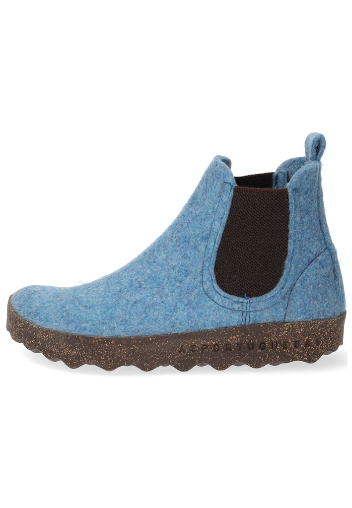 ASPORTUGUESAS Stiefelette Filz Hellblau