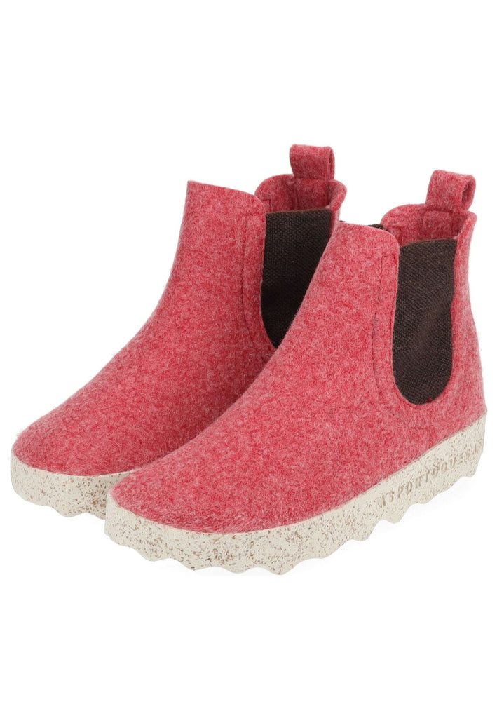 ASPORTUGUESAS Stiefelette Filz Hellrot