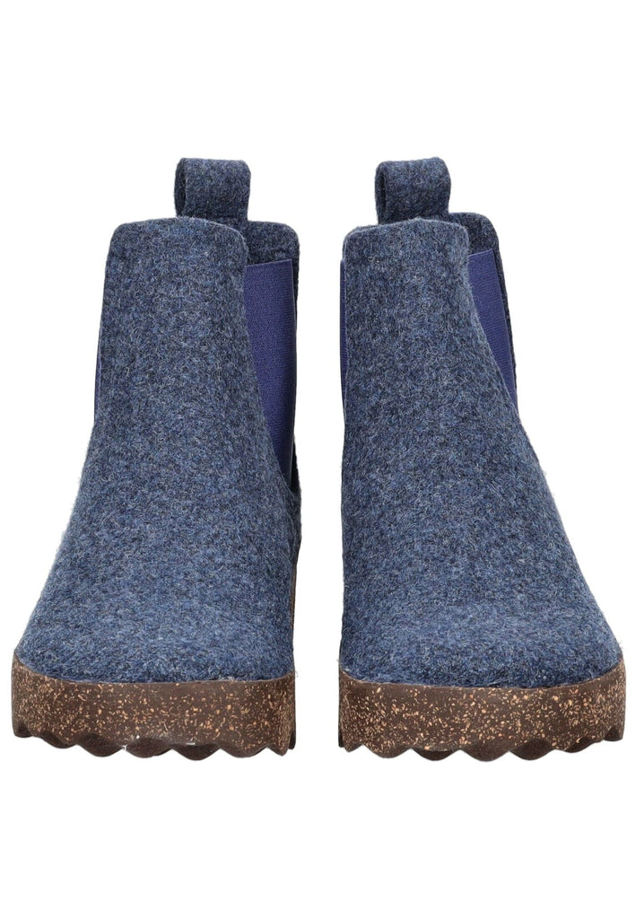 ASPORTUGUESAS Stiefelette Filz Mittelblau