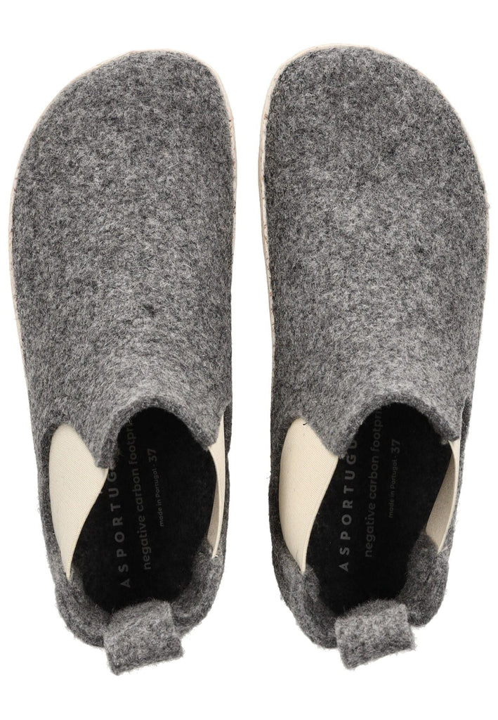 ASPORTUGUESAS Stiefelette Filz Mittelgrau