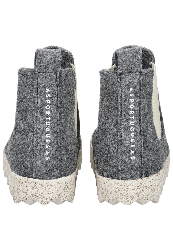 ASPORTUGUESAS Stiefelette Filz Mittelgrau