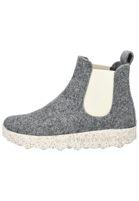 ASPORTUGUESAS Stiefelette Filz Mittelgrau