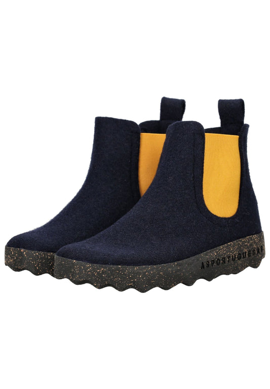 ASPORTUGUESAS Stiefelette Filz Navy