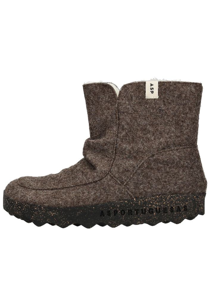 ASPORTUGUESAS Stiefelette Wolle Braun Warmfutter