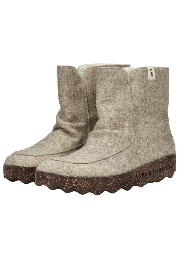 ASPORTUGUESAS Stiefelette Wolle Natural Warmfutter