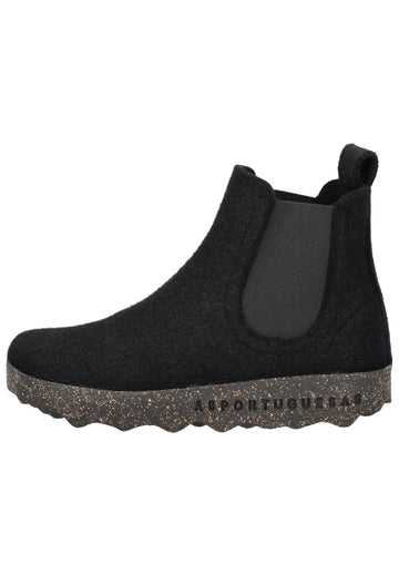 Stiefeletten ASPORTUGUESAS Stiefelette Filz Schwarz/Schwarz