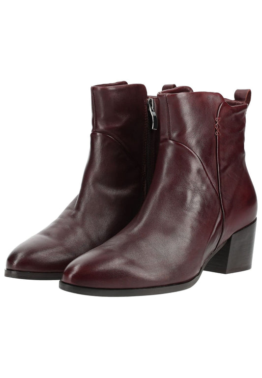 B.Z. MODA by EVERYBODY Stiefelette Leder Weinrot