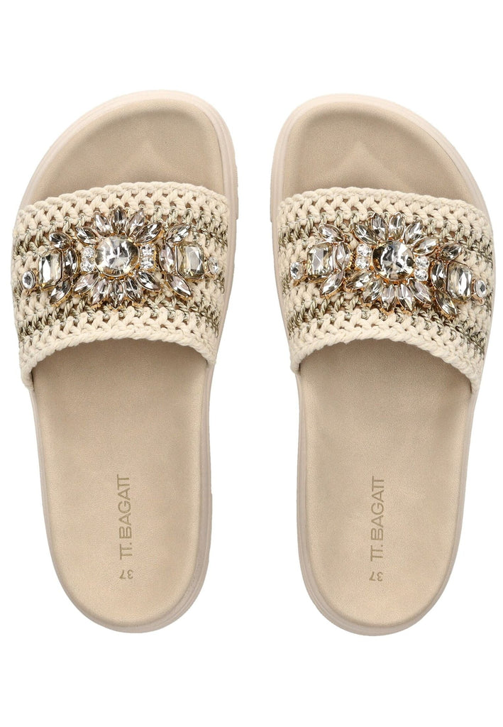 Bagatt Pantoletten Textil Offwhite