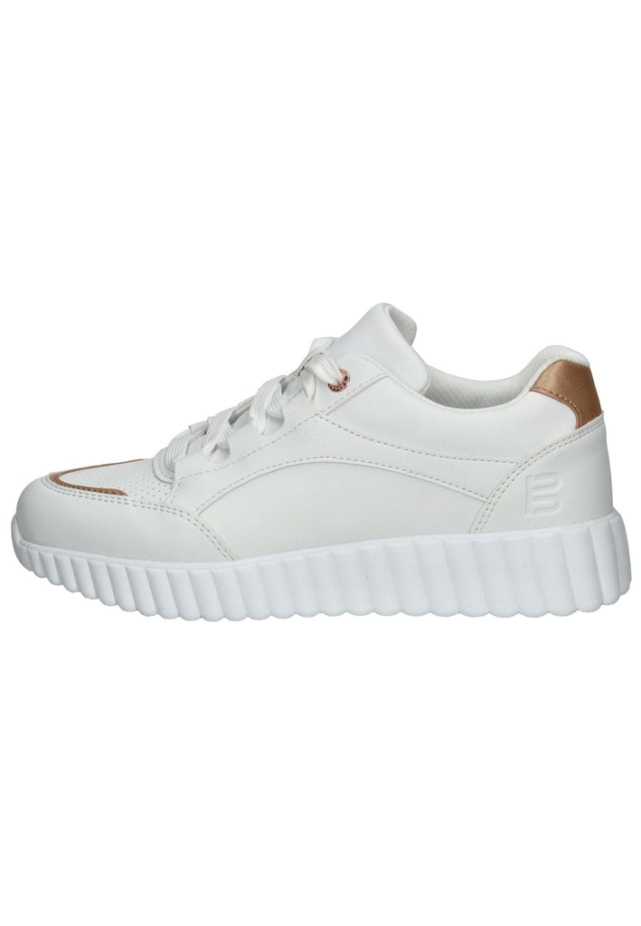 Sneaker Bagatt Sneaker Lederimitat Weiß/Gold