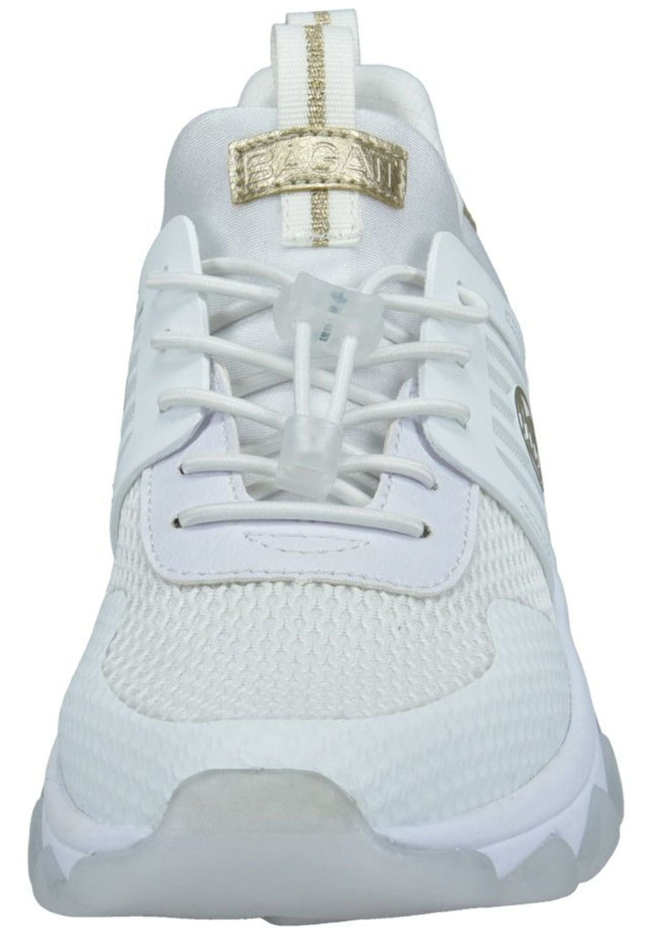 Bagatt Sneaker Leder/Textil Weiß/Gold