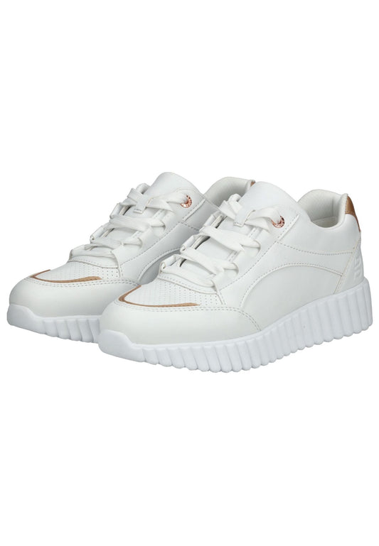 Bagatt Sneaker Lederimitat Weiß/Gold