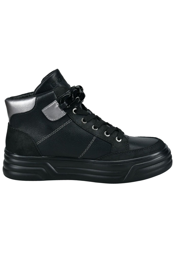 Bagatt Sneaker Nappaleder Schwarz/Silber