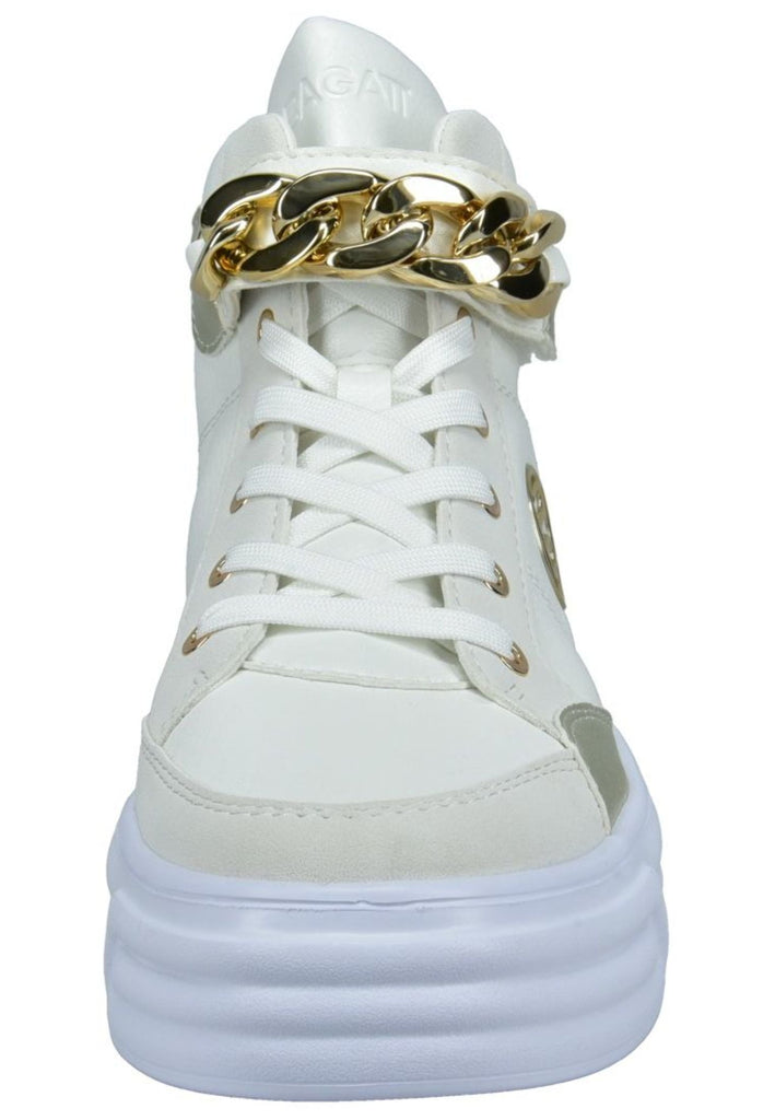 Bagatt Sneaker Nappaleder Weiß/Gold