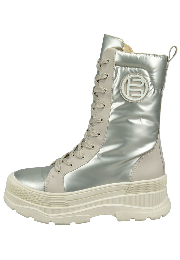 Bagatt Stiefel Lederimitat/Textil Beige/Silber Warmfutter
