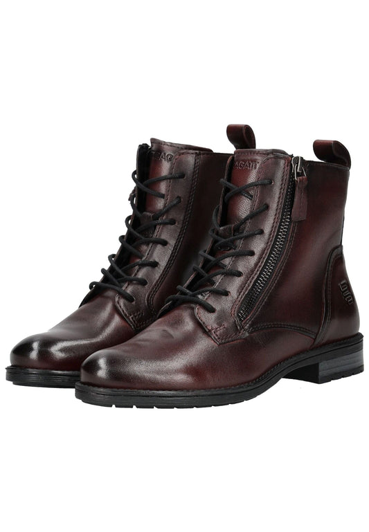 Bagatt Stiefelette Leder Bordeaux Warmfutter