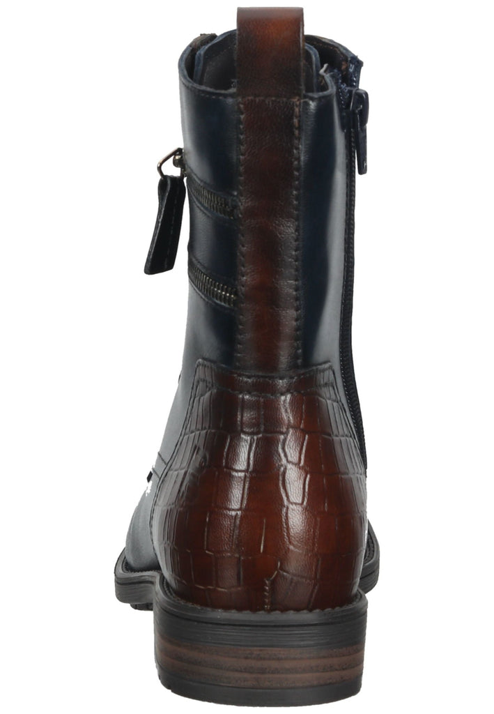 Bagatt Stiefelette Leder Dunkelblau/Braun