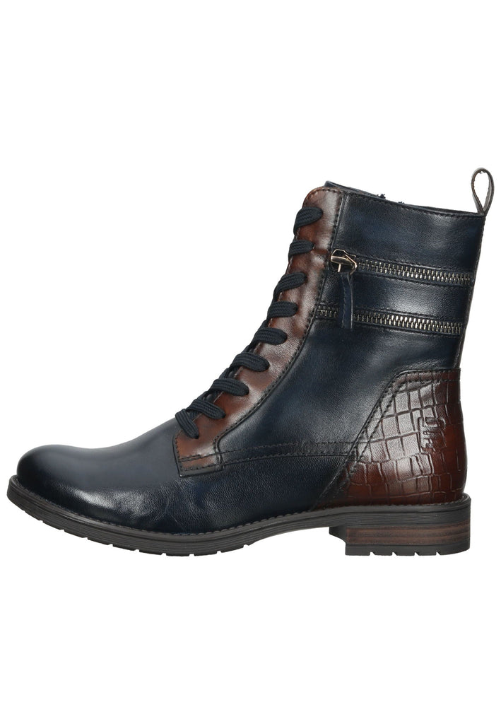 Bagatt Stiefelette Leder Dunkelblau/Braun