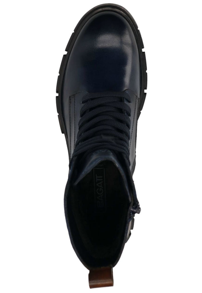 Bagatt Stiefelette Leder Dunkelblau/Braun