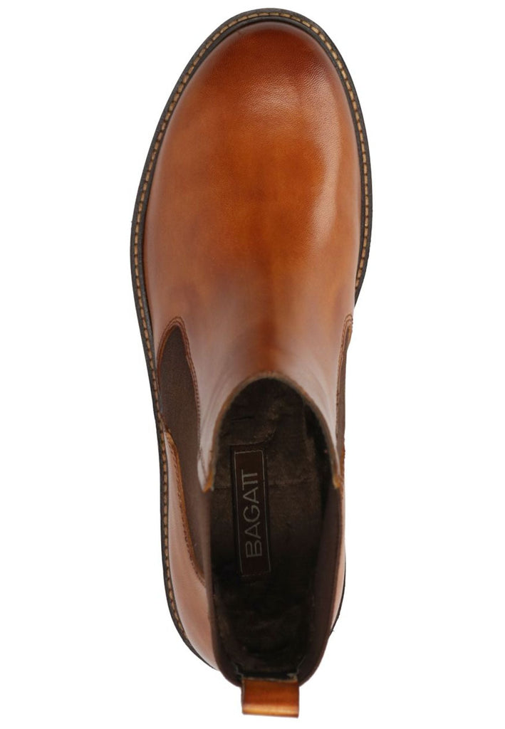 Bagatt Stiefelette Leder/Textil Cognac