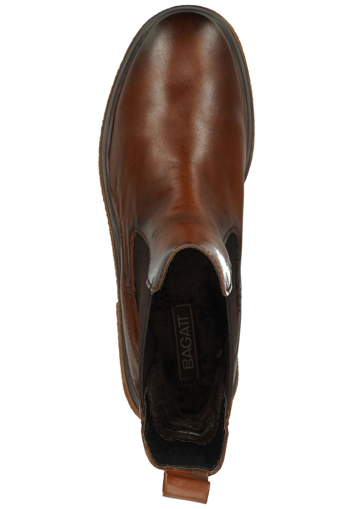 Bagatt Stiefelette Leder/Textil Cognac