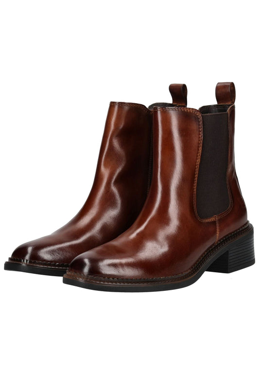 Bagatt Stiefelette Leder/Textil Cognac